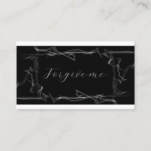 Carte De Visite Forgive me card (Devant)