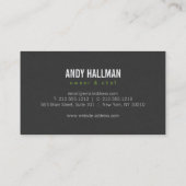 Carte De Visite Fork and Knife Wreath 4 Restaurants, Chef, Restaur (Dos)