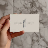 Carte De Visite Fork & Knife Logo pour Chef, Foodie, Restaurant