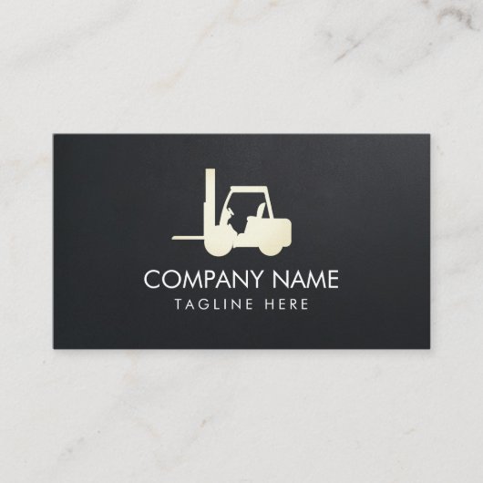 Carte De Visite Forklift, Logistique - Professionnel (Devant)