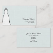Carte De Visite Formalités de la boutique Wear - Une robe Mariage (Devant / Derrière)