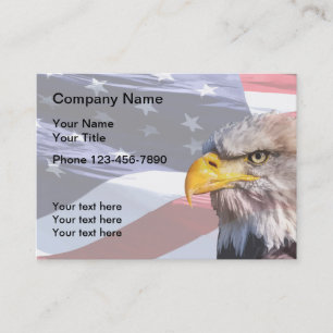 Carte De Visite Format large patriotique américain