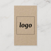 Carte De Visite Format vertical simple logo et texte (Dos)