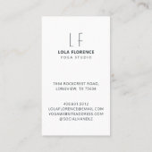 Carte De Visite Formateur de fitness minime et professionnel 2 pho (Dos)