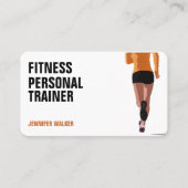 Carte De Visite Formateur de fitness personnel moderne (Devant)