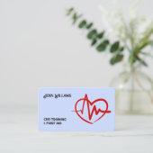 Carte De Visite Formateur en premiers soins (Debout devant)