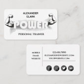 Carte De Visite Formateur personnel (Devant / Derrière)