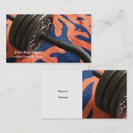 Carte De Visite Formateur personnel certifié (Devant / Derrière)