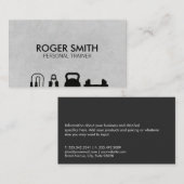 Carte De Visite Formateur personnel | Équipement de formation (Devant / Derrière)