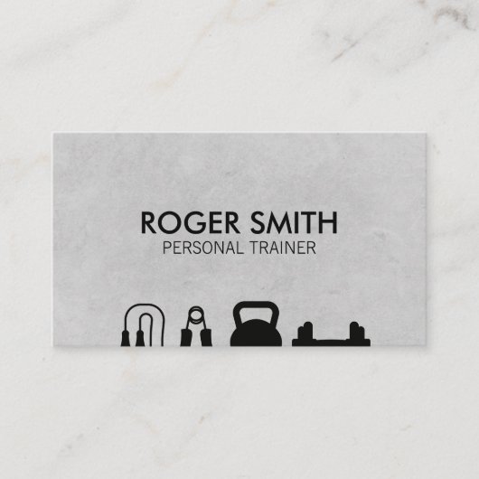 Carte De Visite Formateur personnel | Équipement de formation (Devant)