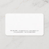 Carte De Visite Formateur personnel | Motif Dumbbell (Dos)