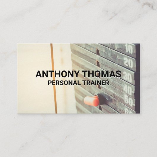 Carte De Visite Formateur personnel | Plaques de poids Machine de  (Devant)