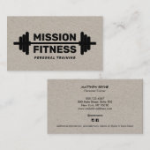 Carte De Visite Formation au poids - Formation personnelle Kraft (Devant / Derrière)