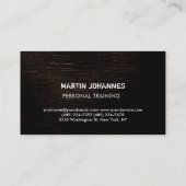 Carte De Visite Formation Brown moderne Fitness Trainer Sport (Dos)