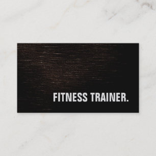 Carte De Visite Formation Brown moderne Fitness Trainer Sport