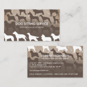 Carte De Visite Formation Brown Vétérinaire Animaux de compagnie (Devant / Derrière)