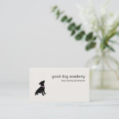 Carte De Visite Formation canine Silhouette Moderne (Debout devant)