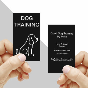 Carte De Visite Formation de chien minimaliste