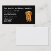 Carte De Visite Formation de comportement de chien (Devant / Derrière)