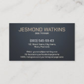 Carte De Visite Formation des chiens de travail - GSD- Malinois (Dos)