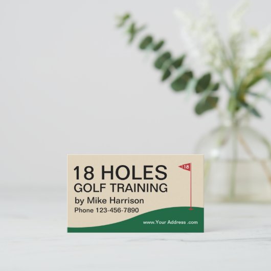 Carte De Visite Formation et instructeur de golf (Debout devant)