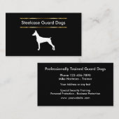 Carte De Visite Formation et ventes de chien de garde (Devant / Derrière)
