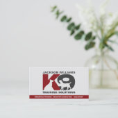 Carte De Visite Formation K9 - Entraîneur de chiens - Comportement (Debout devant)