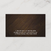 Carte De Visite Formation personnelle (bois) (Dos)