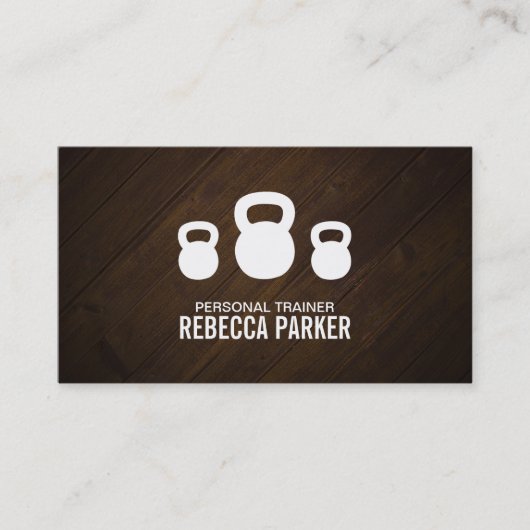 Carte De Visite Formation personnelle (bois) (Devant)