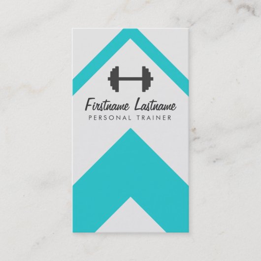 Carte De Visite Formation Personnelle Moderne & Fitness (Devant)