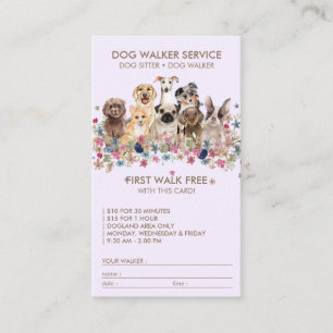Carte De Visite Formation pour chiens anxieux de séparation gratui