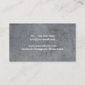 Carte De Visite Formation professionnelle Dumbbell Cool Metal (Dos)