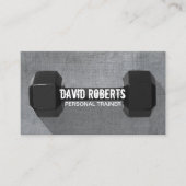 Carte De Visite Formation professionnelle Dumbbell Cool Metal (Devant)