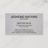 Carte De Visite Formation professionnelle K9 (Dos)