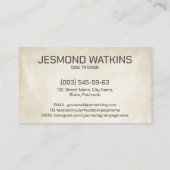 Carte De Visite Formation professionnelle K9 - Malinois belge (Dos)