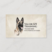 Carte De Visite Formation professionnelle K9 - Malinois belge (Devant)