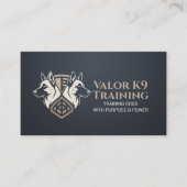 Carte De Visite Formation professionnelle K9 - Malinois belge (Devant)