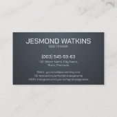 Carte De Visite Formation professionnelle pour K9 (Dos)