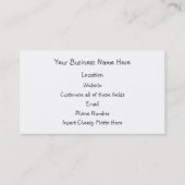 Carte De Visite Formations dans la roche rouge (Dos)