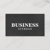 Carte De Visite Formations de fitness Professionnel noir (Devant)