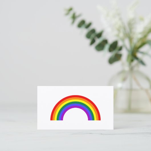 Carte De Visite Forme arc-en-ciel (Debout devant)