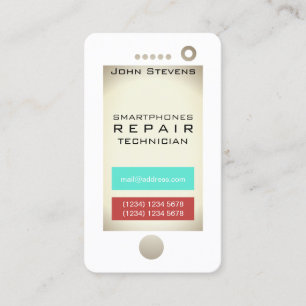 Carte De Visite Forme de fausse apparence de téléphone portable 