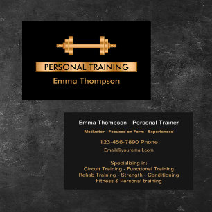 Carte De Visite Forme de formateur personnel classique
