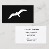 Carte De Visite Forme de mouette (Devant / Derrière)