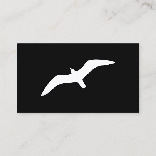 Carte De Visite Forme de mouette (Devant)