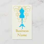 Carte De Visite Forme de robe avec des remous - déesse de (Dos)