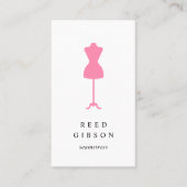 Carte De Visite Forme de robe chic | Concepteur de tailles Seamstr (Devant)