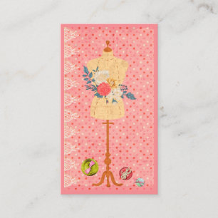 Carte De Visite Forme de robe pour couturier Seamstress