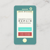 Carte De Visite Forme drôle de regard de faux de téléphone (Devant)