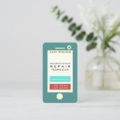 Carte De Visite Forme drôle de regard de faux de téléphone (Debout devant)